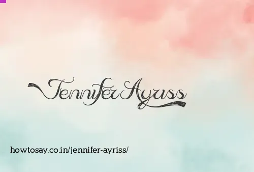 Jennifer Ayriss