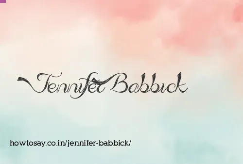 Jennifer Babbick