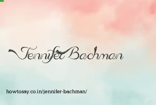 Jennifer Bachman