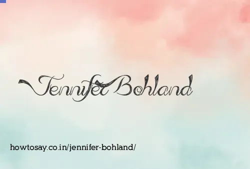 Jennifer Bohland