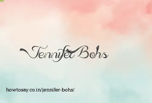 Jennifer Bohs