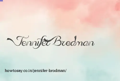 Jennifer Brodman