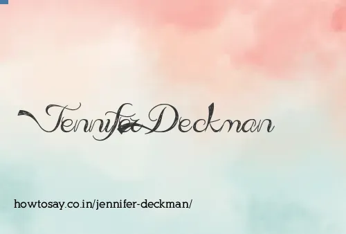 Jennifer Deckman