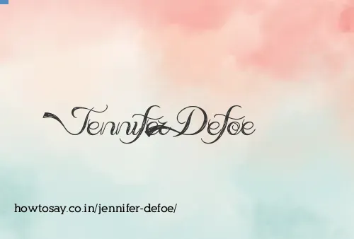 Jennifer Defoe