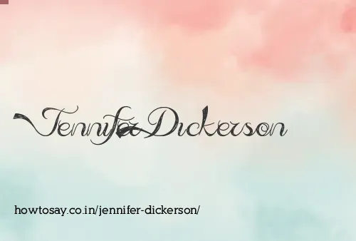 Jennifer Dickerson