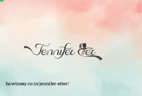 Jennifer Etter