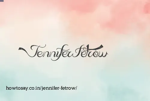 Jennifer Fetrow