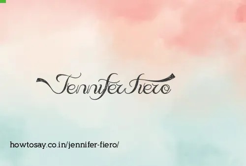 Jennifer Fiero