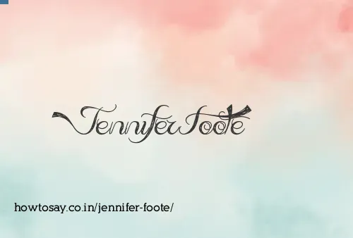 Jennifer Foote