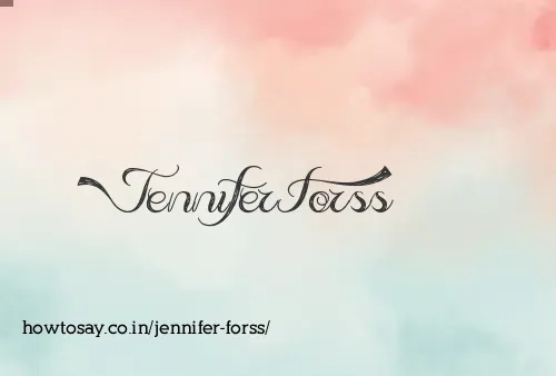 Jennifer Forss
