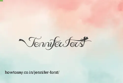 Jennifer Forst