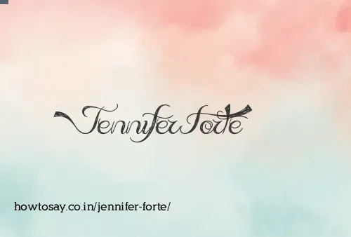 Jennifer Forte