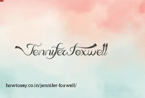 Jennifer Foxwell