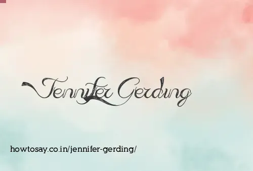 Jennifer Gerding