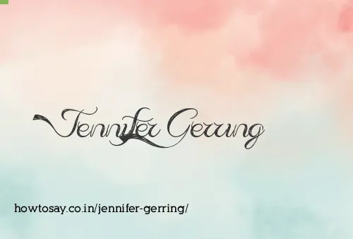 Jennifer Gerring