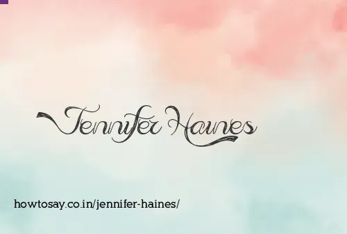 Jennifer Haines