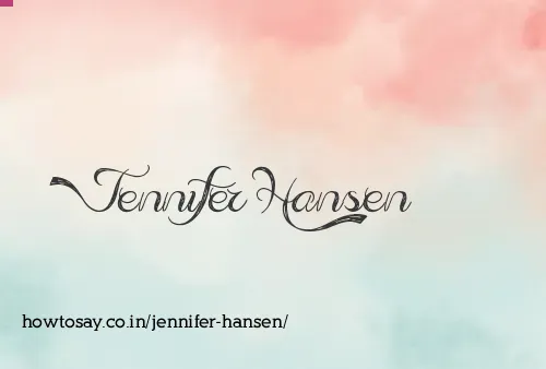 Jennifer Hansen