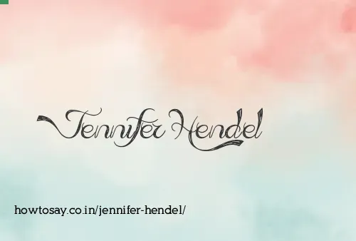 Jennifer Hendel