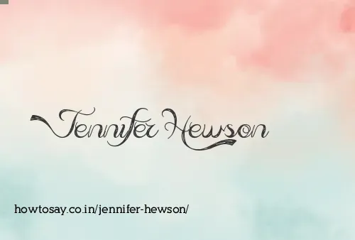 Jennifer Hewson