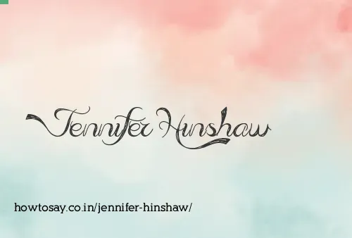 Jennifer Hinshaw