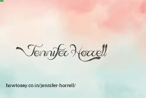 Jennifer Horrell