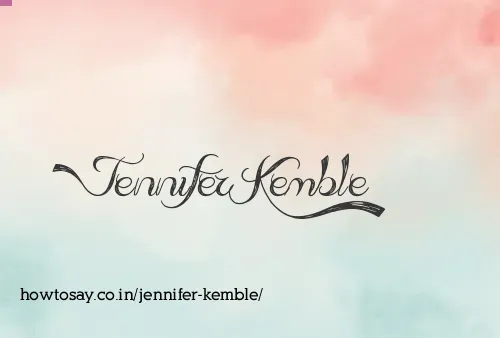 Jennifer Kemble