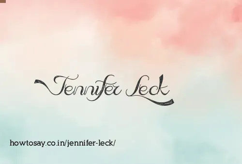Jennifer Leck