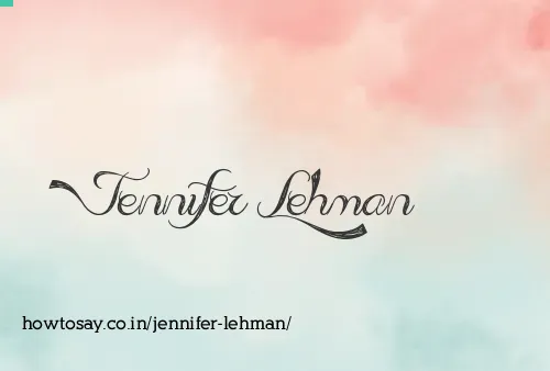 Jennifer Lehman