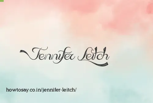 Jennifer Leitch