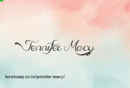 Jennifer Macy