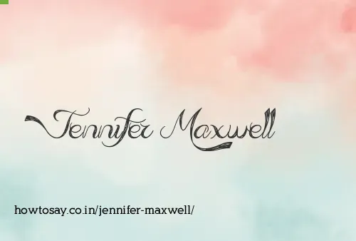 Jennifer Maxwell