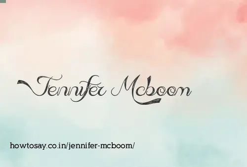 Jennifer Mcboom