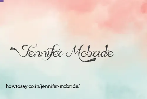 Jennifer Mcbride