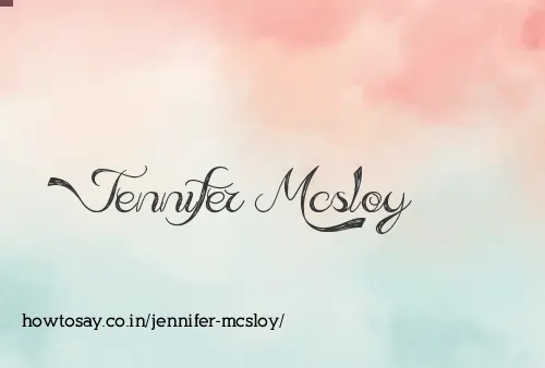 Jennifer Mcsloy