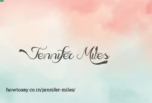 Jennifer Miles