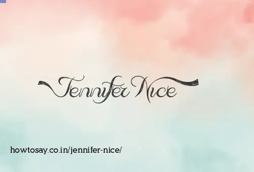 Jennifer Nice