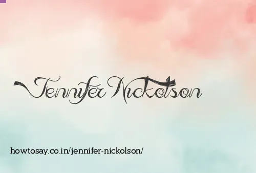 Jennifer Nickolson