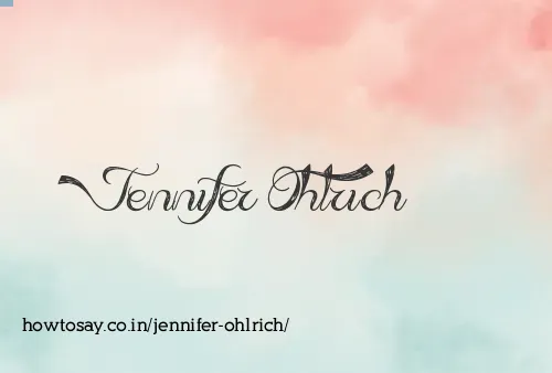 Jennifer Ohlrich