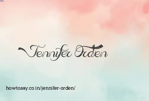 Jennifer Orden
