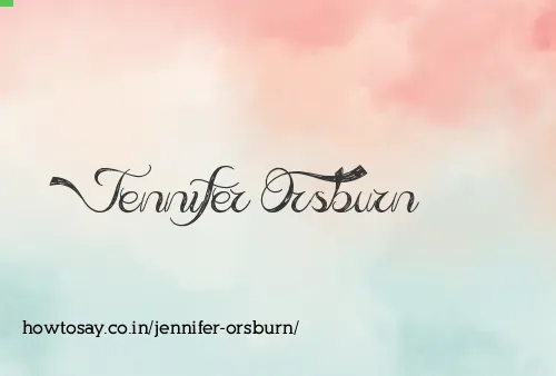 Jennifer Orsburn