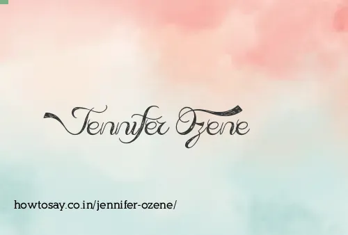 Jennifer Ozene