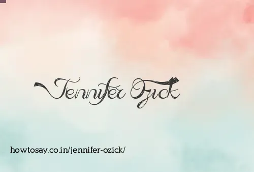 Jennifer Ozick