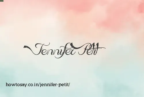 Jennifer Petit