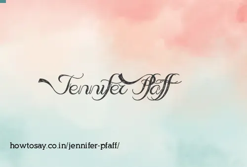 Jennifer Pfaff