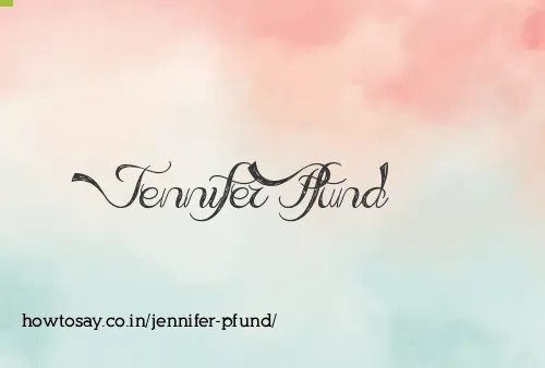 Jennifer Pfund