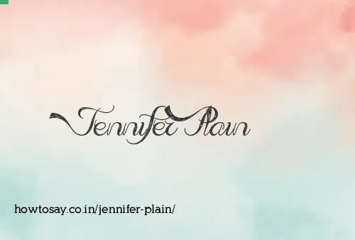 Jennifer Plain