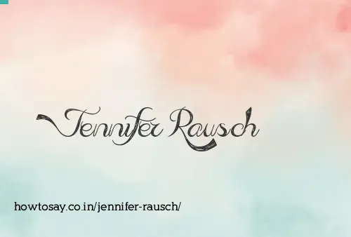 Jennifer Rausch