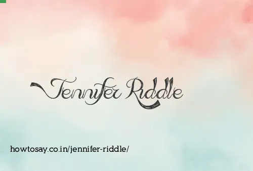 Jennifer Riddle