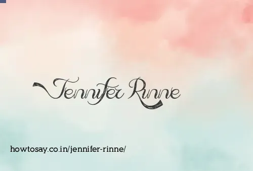 Jennifer Rinne