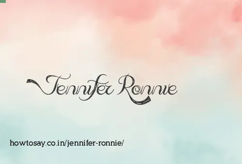 Jennifer Ronnie